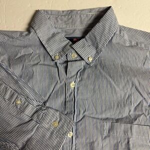 Vineyard Vines‎ Men's 2XL Blue Stripe Classic Fit Murray Button Down Shirt